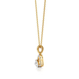 Sneh | Classic Pear & Round Lab Grown Diamonds Pendant - Nivara
