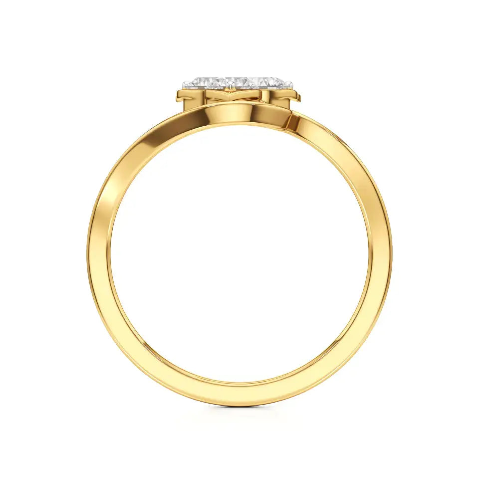 Flora | Lab-Grown Diamond Three-Stone Ring - Nivara