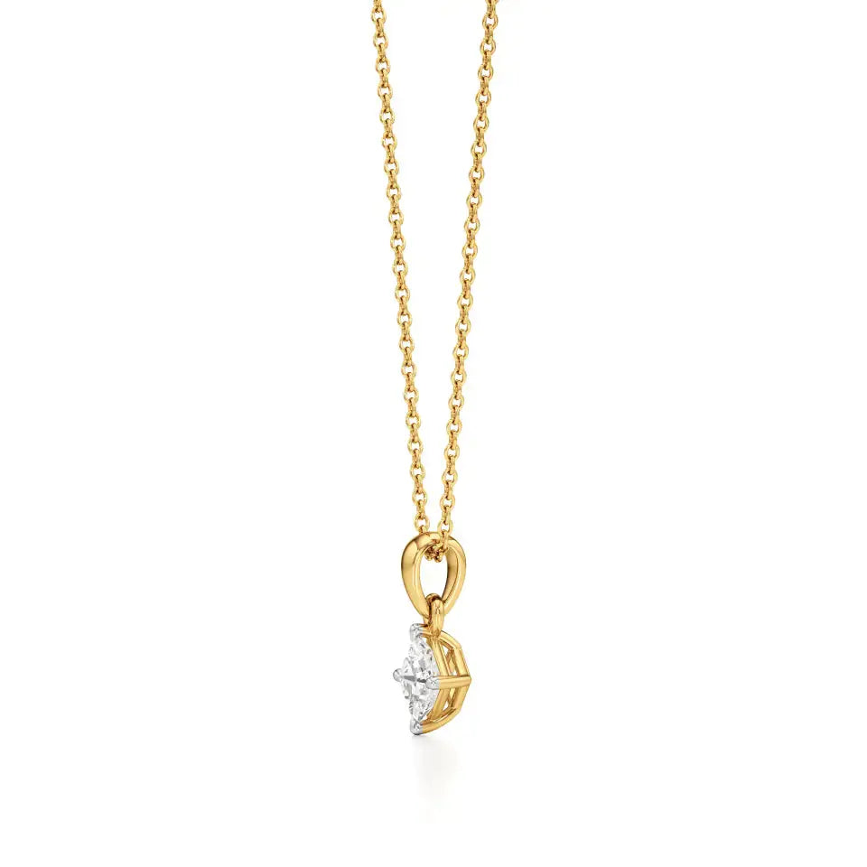 Thea | Princess-Cut Solitaire Lab Grown Diamond Pendant - Nivara