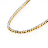 Sutra | Round Lab Grown Diamonds Buttercup Setting Tennis Necklace