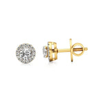 Mira | Round Lab-Grown Diamonds with Halo Studs - Nivara