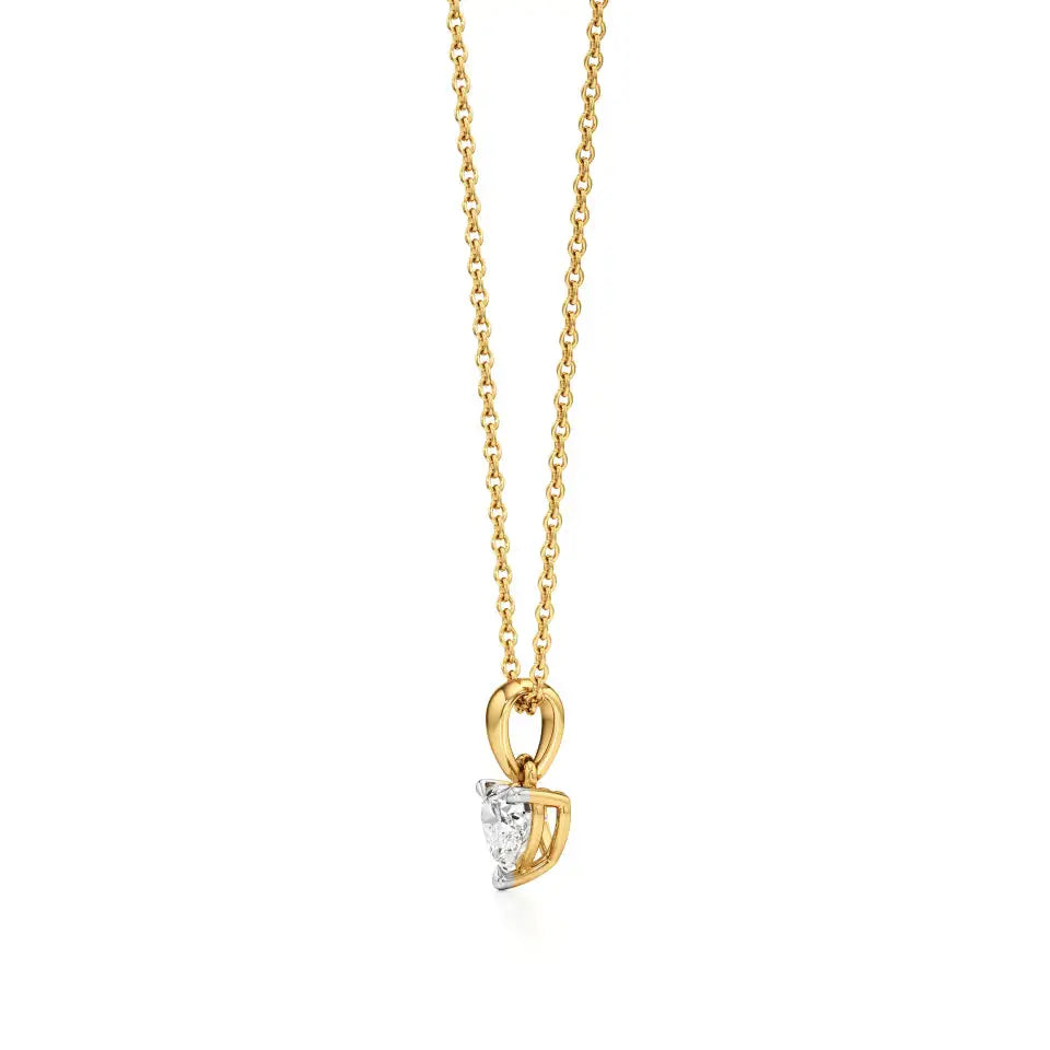 Sneh | Heart-Cut Solitaire Lab Grown Diamond Pendant - Nivara