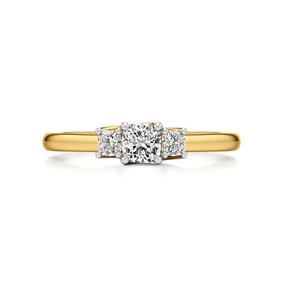 Aria | Lab-Grown Diamond Three-Stone Ring - Nivara