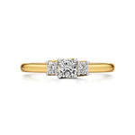 Aria | Lab-Grown Diamond Three-Stone Ring - Nivara