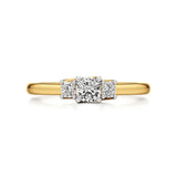 Aria | Lab-Grown Diamond Three-Stone Ring - Nivara