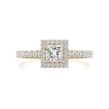 Mira | Round & Princess Lab-Grown Diamond Halo Ring - Nivara