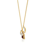 Foreva | Classic Ruby & Diamond Infinity Pendant - Nivara