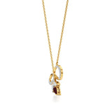 Foreva | Classic Ruby & Diamond Infinity Pendant - Nivara