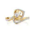 Mode | Round & Pear Lab-Grown Diamond Ring - Nivara