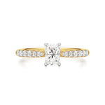 Amara | Round & Emerald Lab-Grown Diamond Ring - Nivara