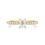 Amara | Round & Emerald Lab-Grown Diamond Ring - Nivara