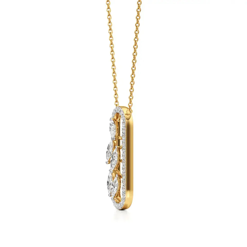 Mode | Marquise & Round Lab Grown Diamonds Pendant - Nivara