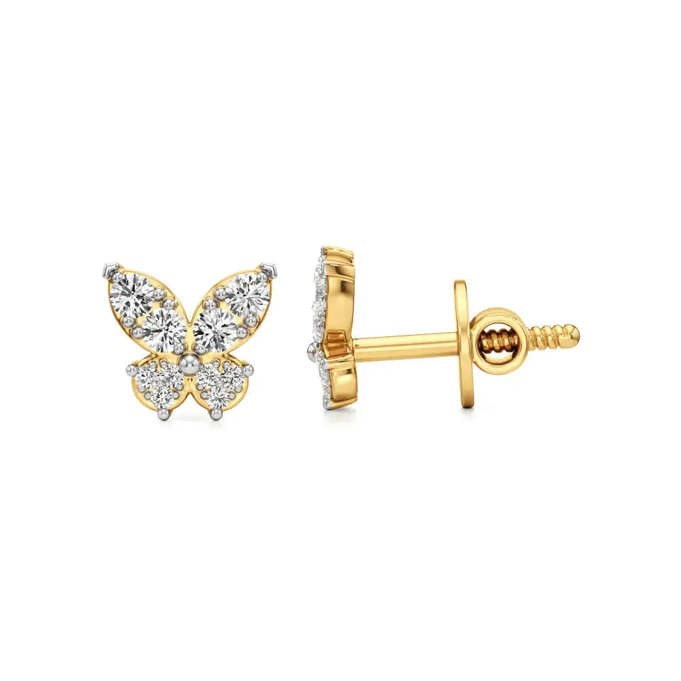 Vanya | Round Lab-Grown Diamonds on Butterfly Design - Nivara