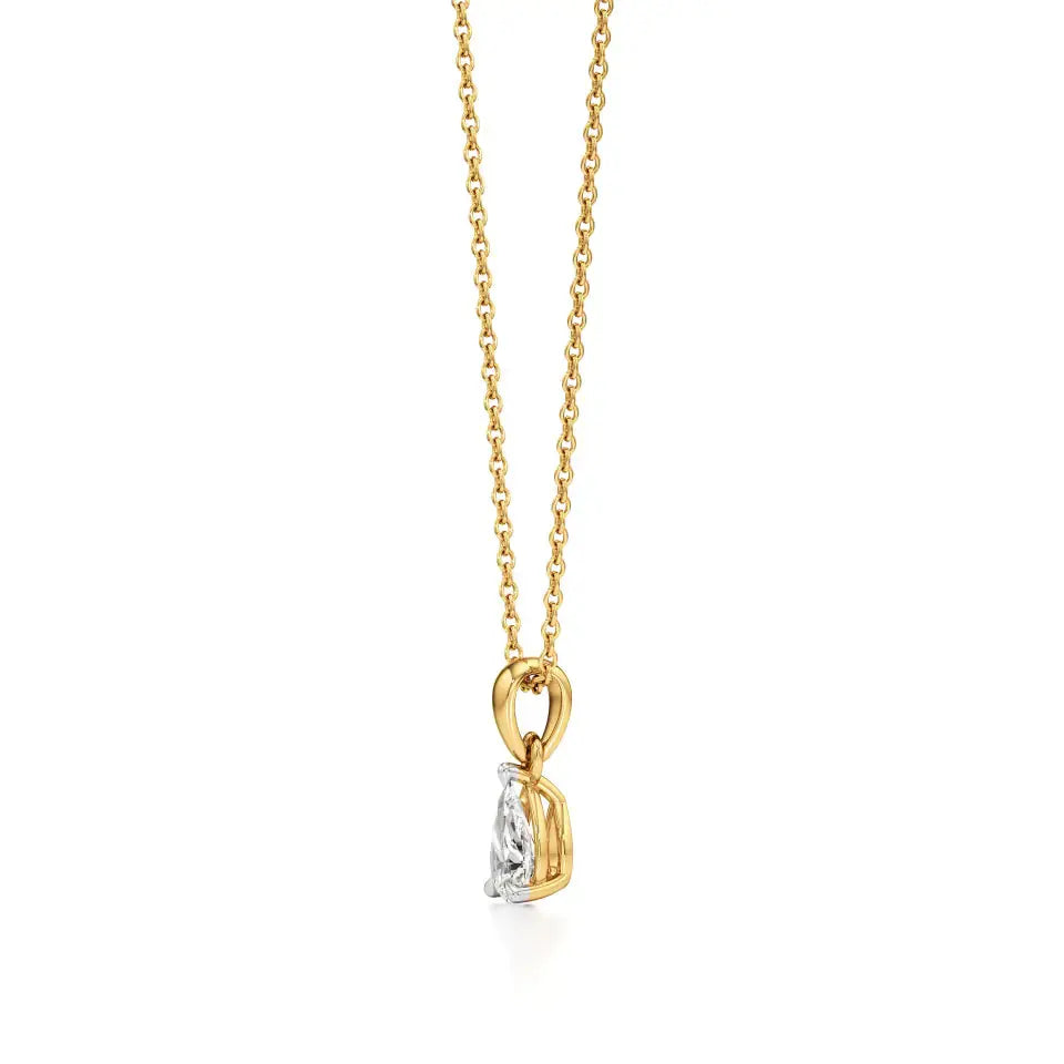 Thea | Pear-Cut Solitaire Lab Grown Diamond Pendant - Nivara