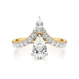 Amara | Pear Lab-Grown Diamond Solitaire Ring - Nivara
