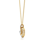 Sneh | Elegant Heart & Round Lab Grown Diamonds Pendant - Nivara