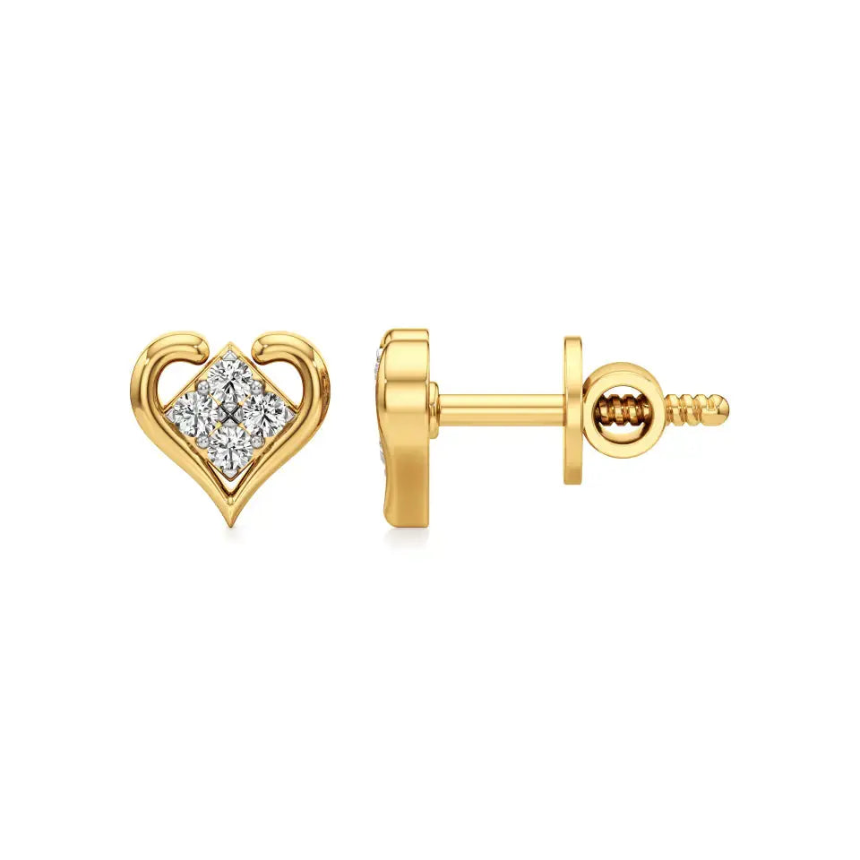 Sneh | Round Lab-Grown Diamonds Studs - Nivara