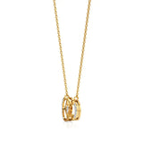 Sneh | Round Lab Grown Diamonds Loop Heart Pendant - Nivara