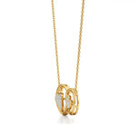 Sneh | Elegant Round Lab Grown Diamonds Dual Heart Pendant - Nivara