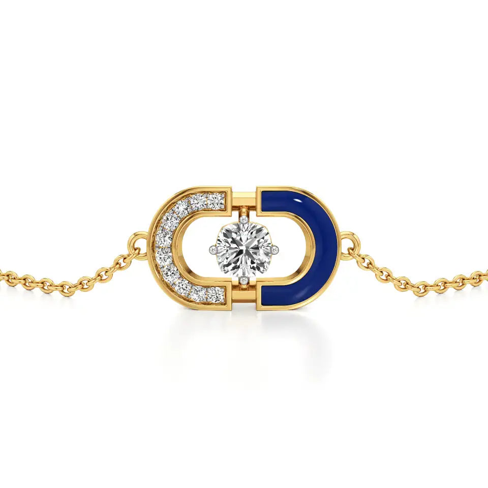 Rupak | Daily Wear Round Lab Grown Diamond Chain Bracelet - Nivara