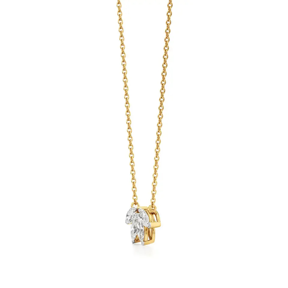 Noor | Marquise Lab Grown Diamonds Pendant - Nivara