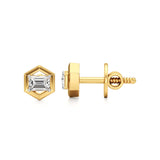 Amaya | Emerald-Cut Solitaire Lab-Grown Diamond Studs