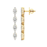 Mode | Marquise Lab-Grown Diamond Danglers - Nivara
