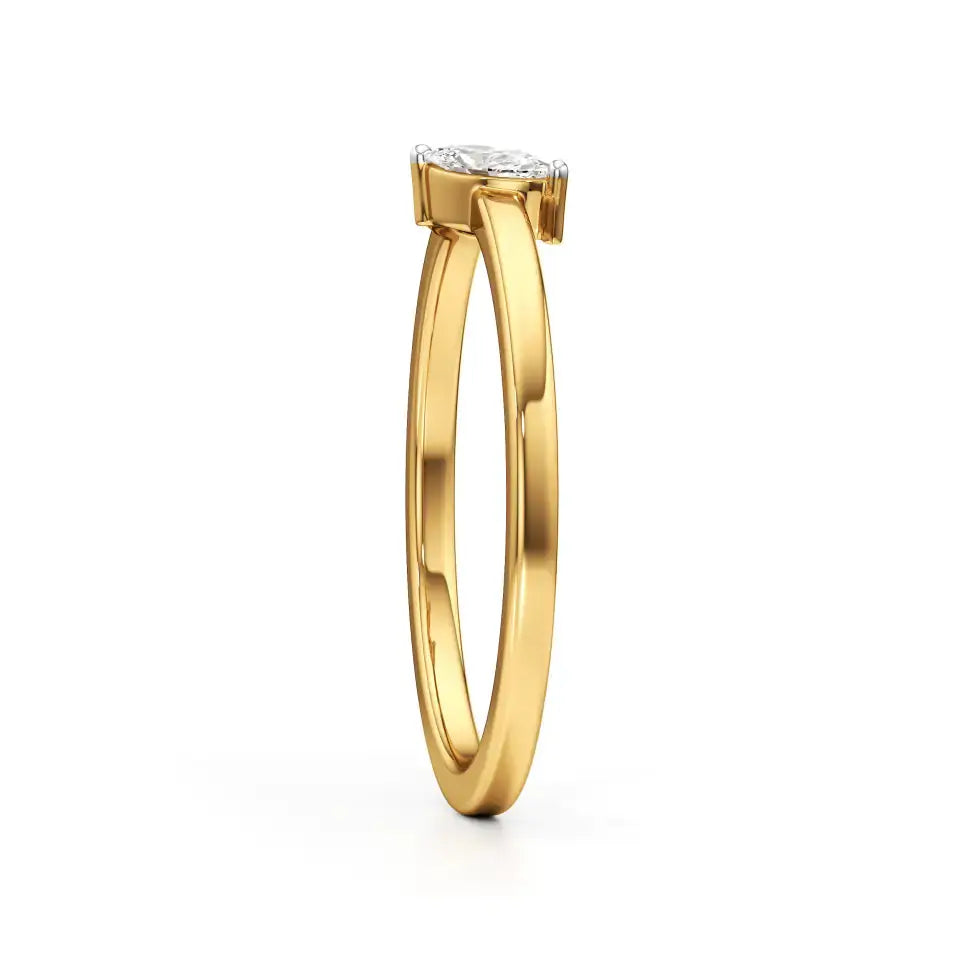 Mode | Marquise & Pear Lab-Grown Diamond Solitaire Ring - Nivara