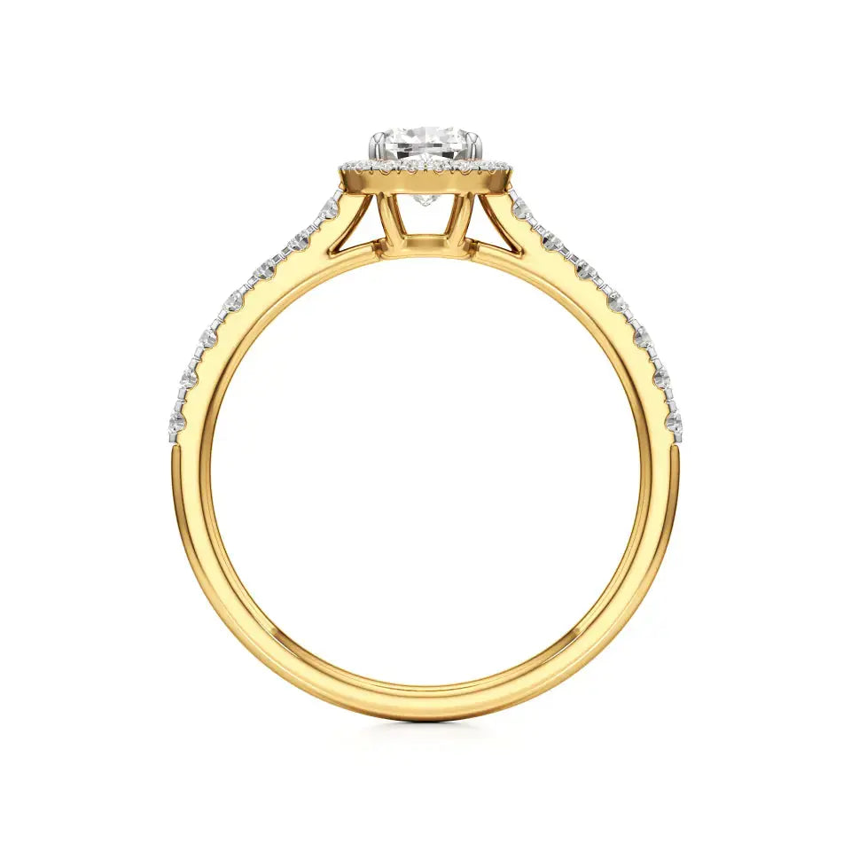 Mira | Cushion-cut Lab-Grown Diamond Halo Ring - Nivara