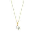 Sneh | Classic Heart & Round Lab Grown Diamonds Pendant - Nivara