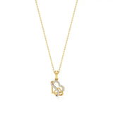 Sneh | Round Lab Grown Diamonds Heart Pendant - Nivara