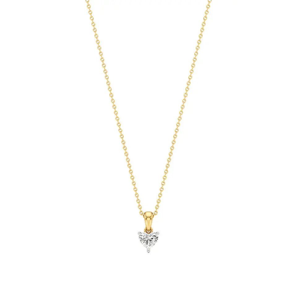 Sneh | Heart-Cut Solitaire Lab Grown Diamond Pendant - Nivara