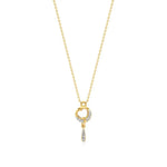Sneh | Elegant Round Lab Grown Diamonds Heart Pendant - Nivara