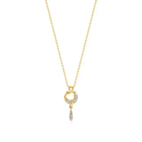 Sneh | Elegant Round Lab Grown Diamonds Heart Pendant - Nivara