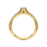 Amara | Round & Pear Lab-Grown Diamond Ring - Nivara