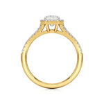 Mira | Emerald Cut Solitaire with Halo - Nivara