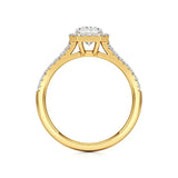 Mira | Emerald Cut Solitaire with Halo - Nivara