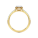 Mira | Round & Pear Lab-Grown Diamond Halo Ring - Nivara