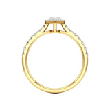 Mira | Round & Marquise Lab-Grown Diamond Halo Ring - Nivara