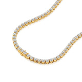 Sutra | Round Lab Grown Diamonds Buttercup Setting Tennis Necklace