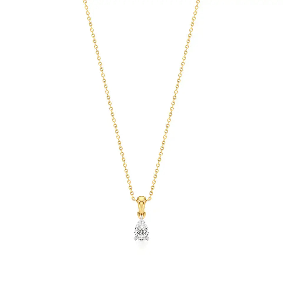 Thea | Pear-Cut Solitaire Lab Grown Diamond Pendant - Nivara