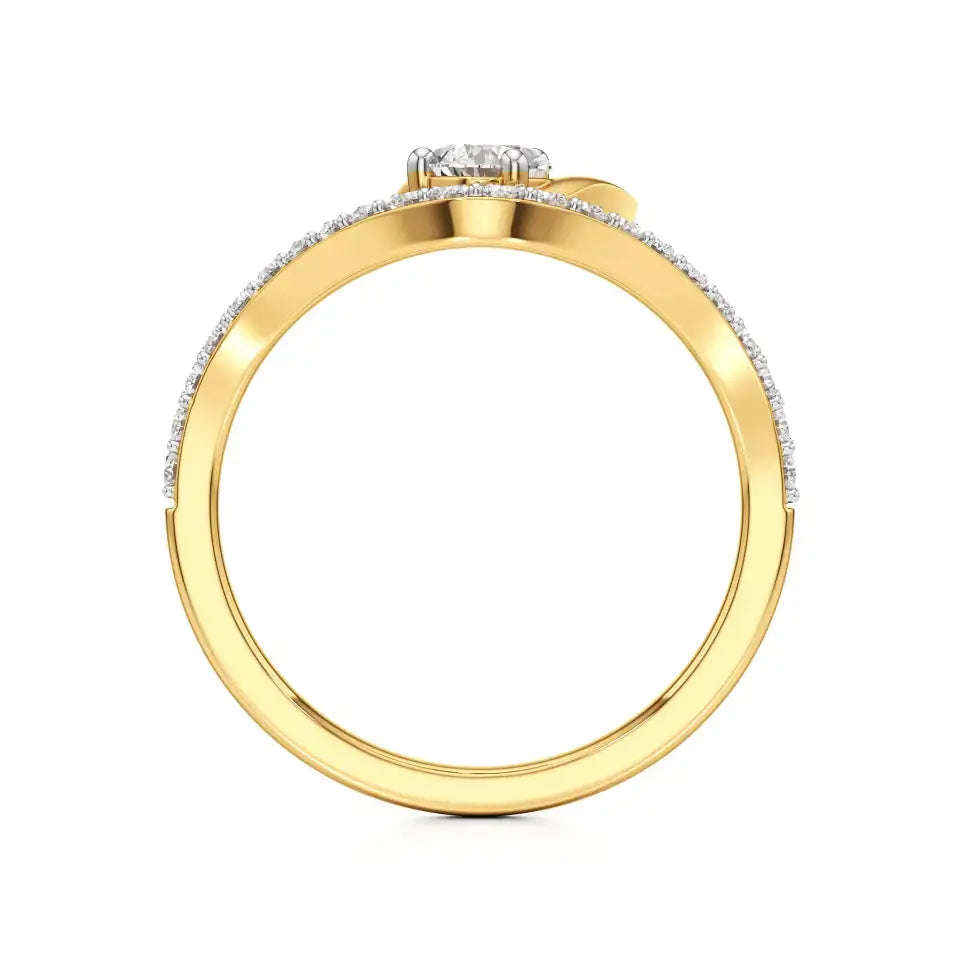 Flora | Round & Pear Lab-Grown Diamond Ring - Nivara