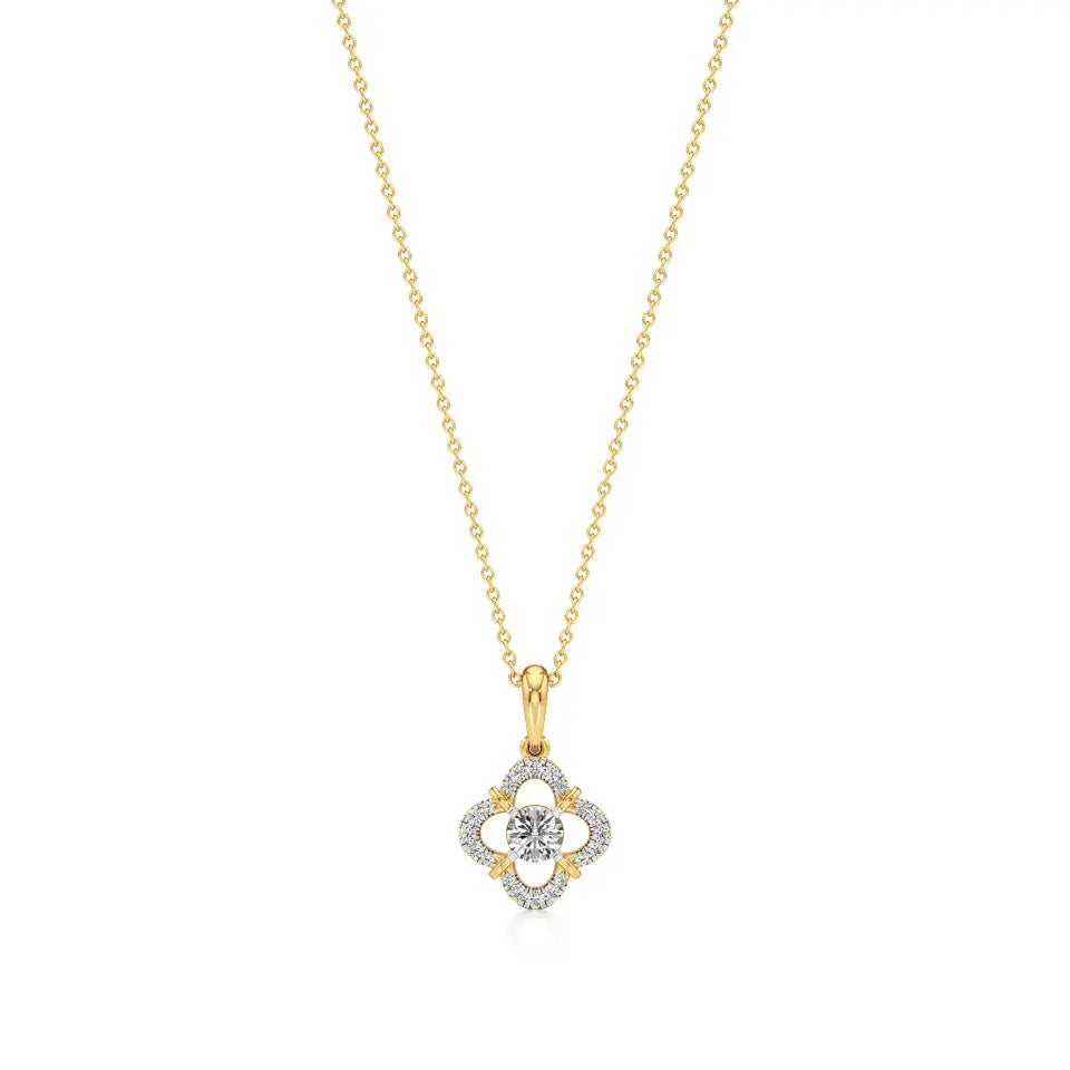 Flora | Elegant Lab Grown Diamond Pendant - Nivara
