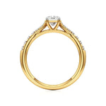 Amara | Round & Emerald Lab-Grown Diamond Ring - Nivara