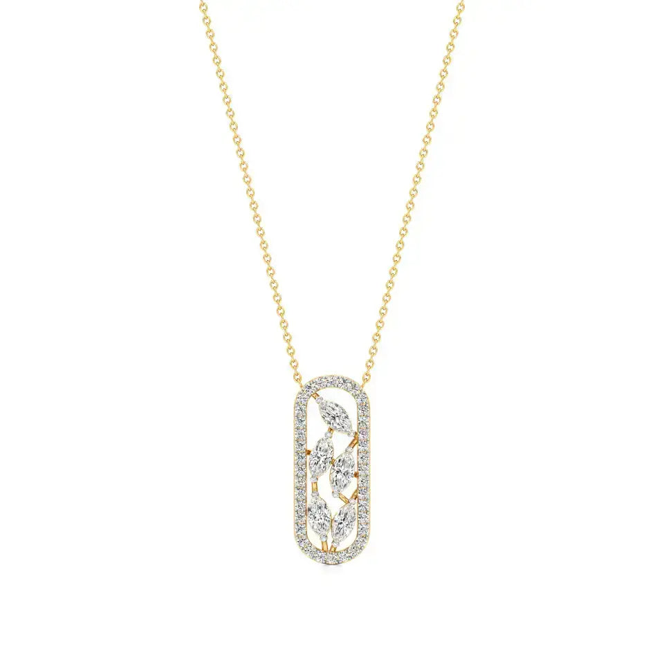 Mode | Marquise & Round Lab Grown Diamonds Pendant - Nivara
