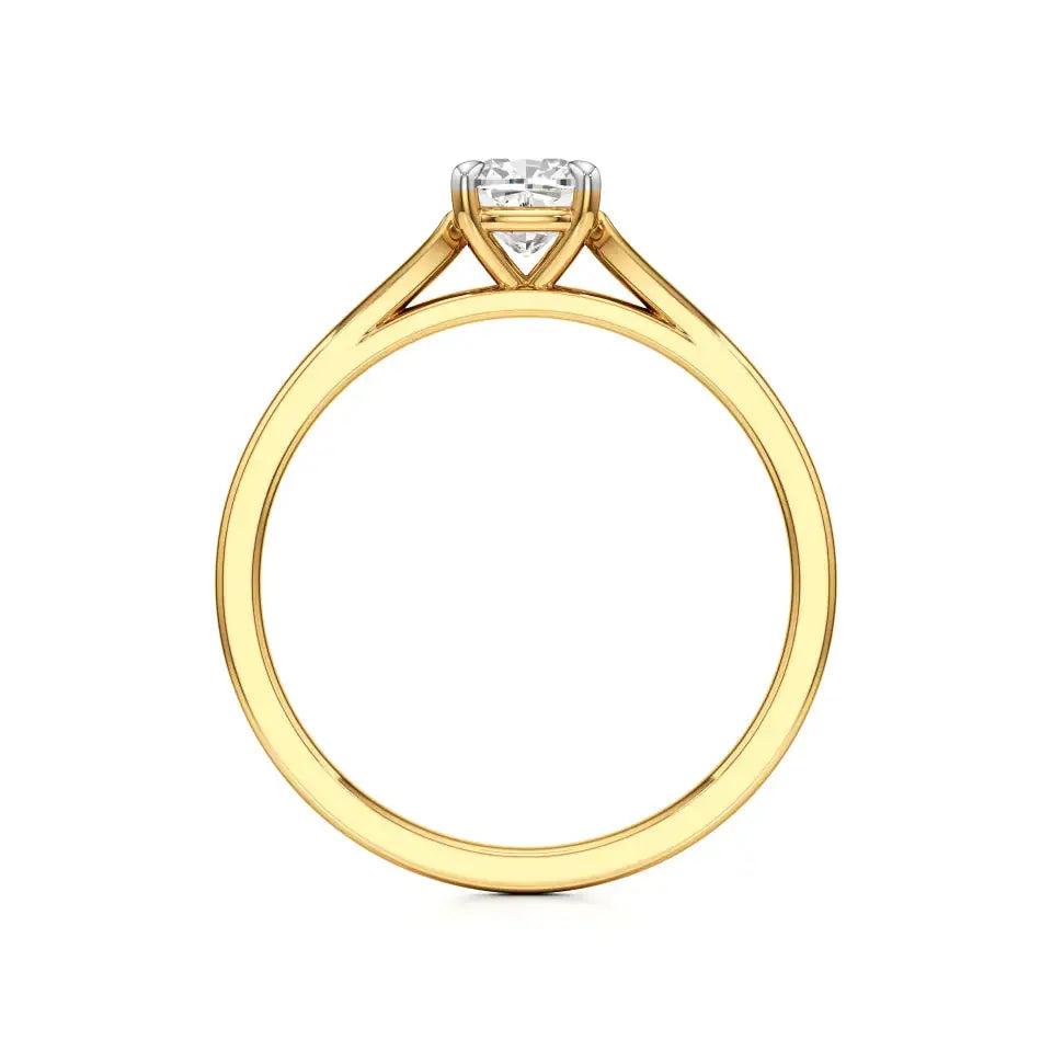 Amora | Cushion Lab-Grown Diamond Solitaire Ring - Nivara