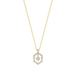 Sneh | Elegant Heart & Round Lab Grown Diamonds Pendant - Nivara