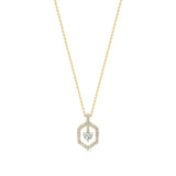 Sneh | Elegant Heart & Round Lab Grown Diamonds Pendant - Nivara