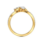 Flora | Round & Pear Lab-Grown Diamond Ring - Nivara