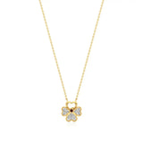 Flora | Floral Design with Center Ruby  Pendant - Nivara